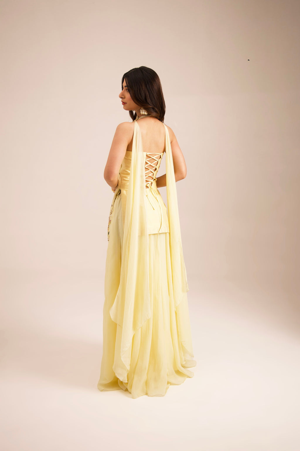 Butter-Pearl Sharara Set