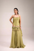 Sage-Glow Sharara set