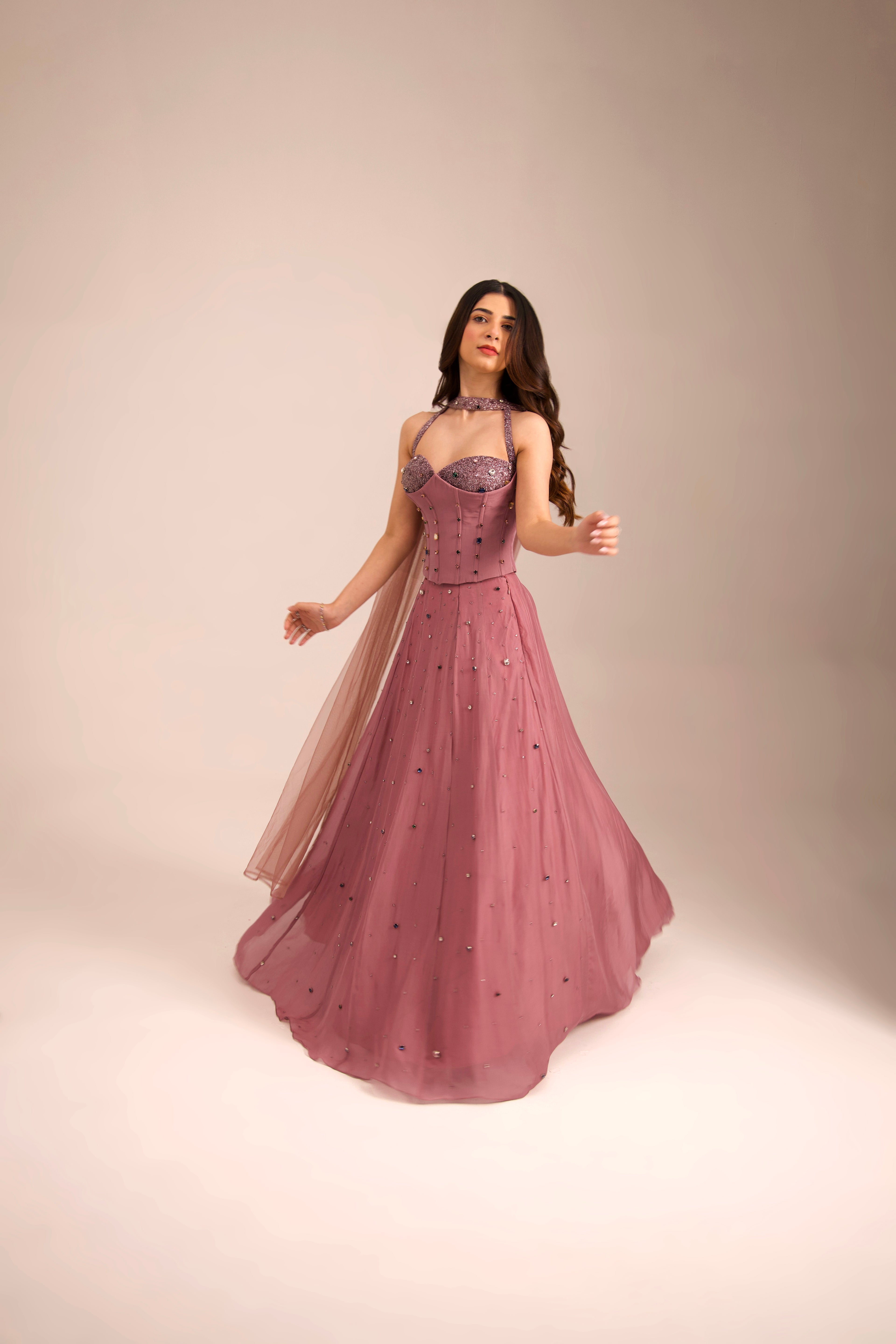Lana Rhinestone Corset Top